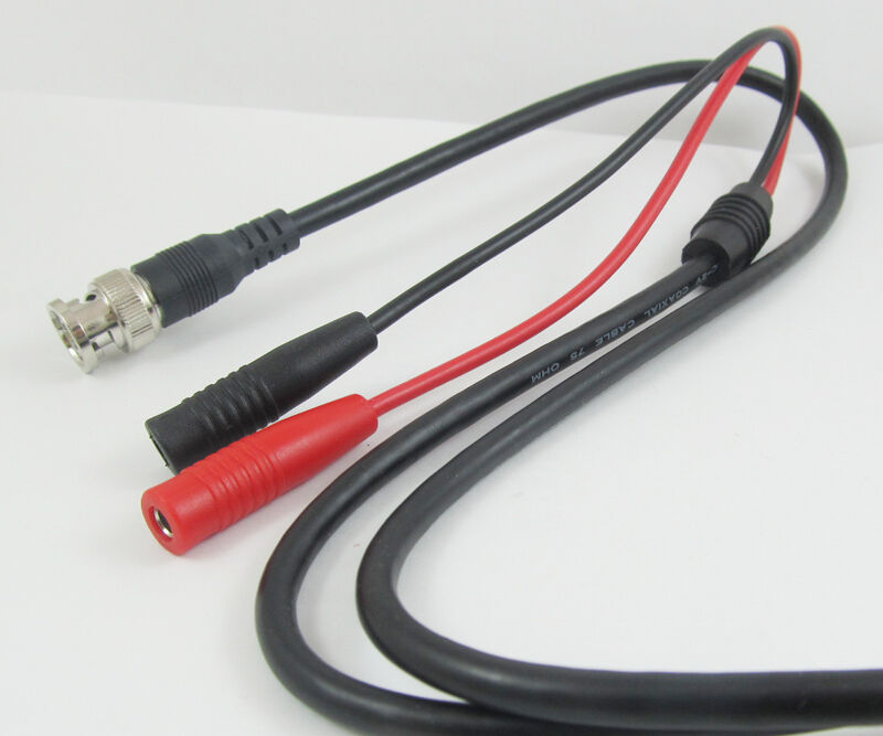 2sets 1.5M/5FT BNC Male Plug to Dual 4mm Banana Female Jack Test Leads Cable