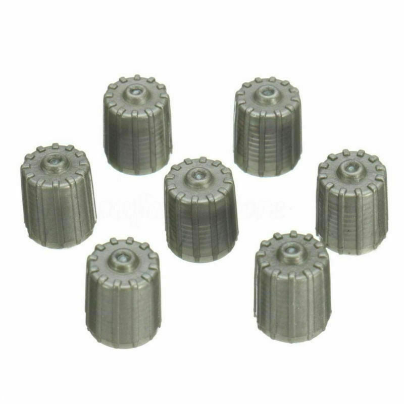 100X Plastic Gray TPMS Tire Tyre Valve Stem Caps Cover Kit Car Truck Motorcycle