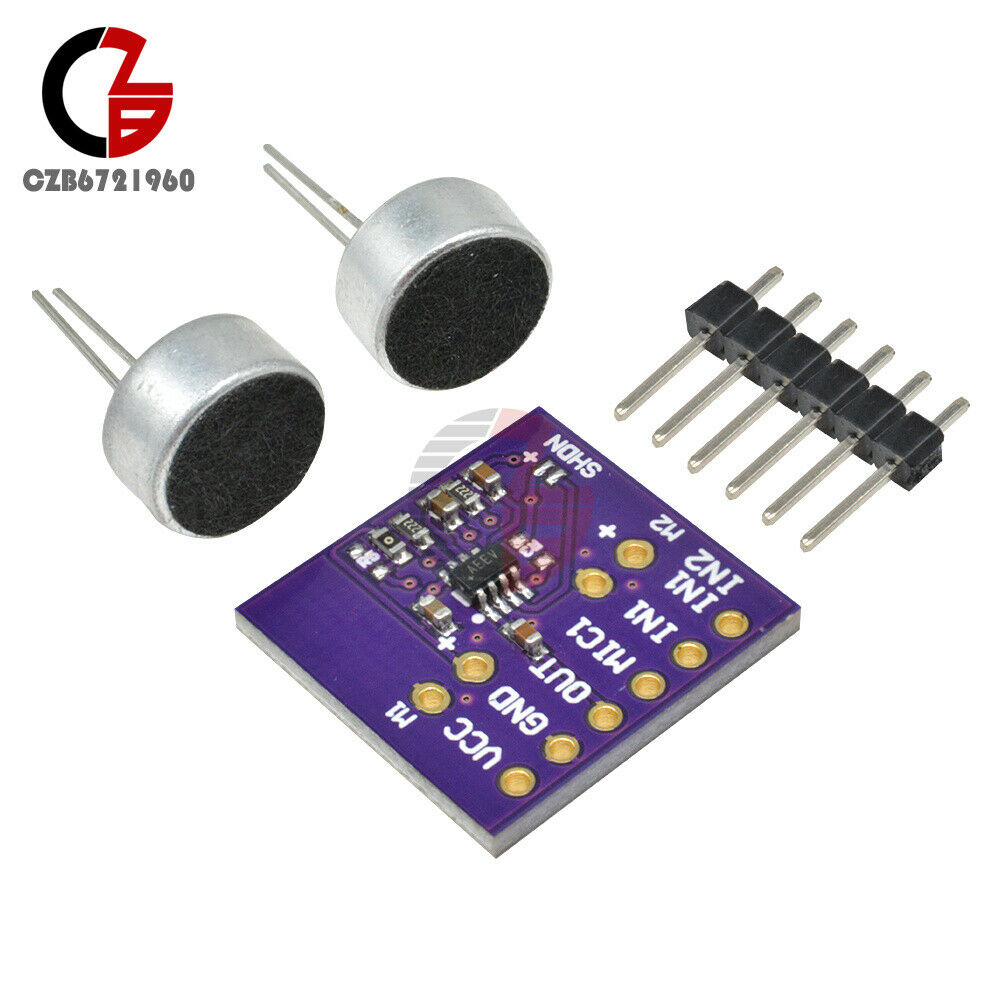 1PC CJMCU-9813 MAX9813H Fixed Gain Integrated Bias Microphone Amplifier Module