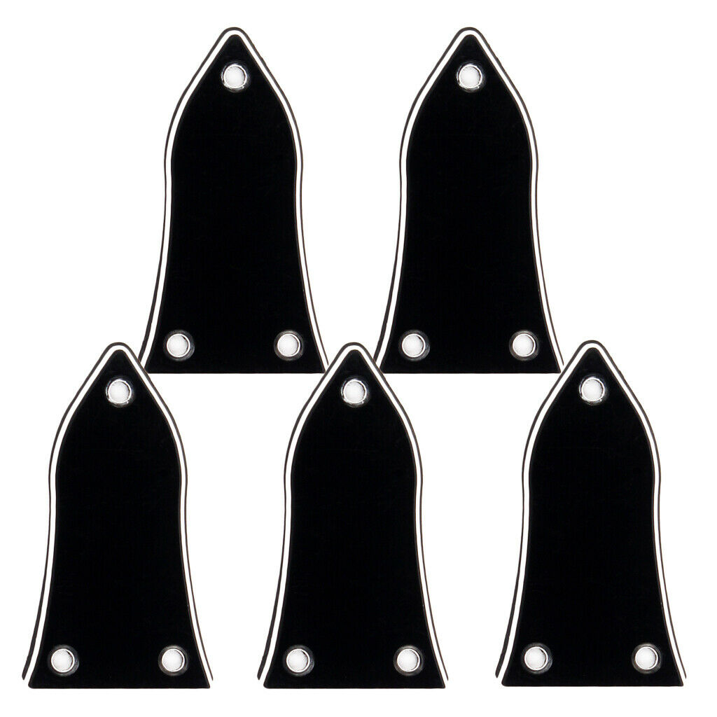 5Pcs Durable 3 Holes Truss Rod Cover Plates Screws Sets for Guitar Supplies