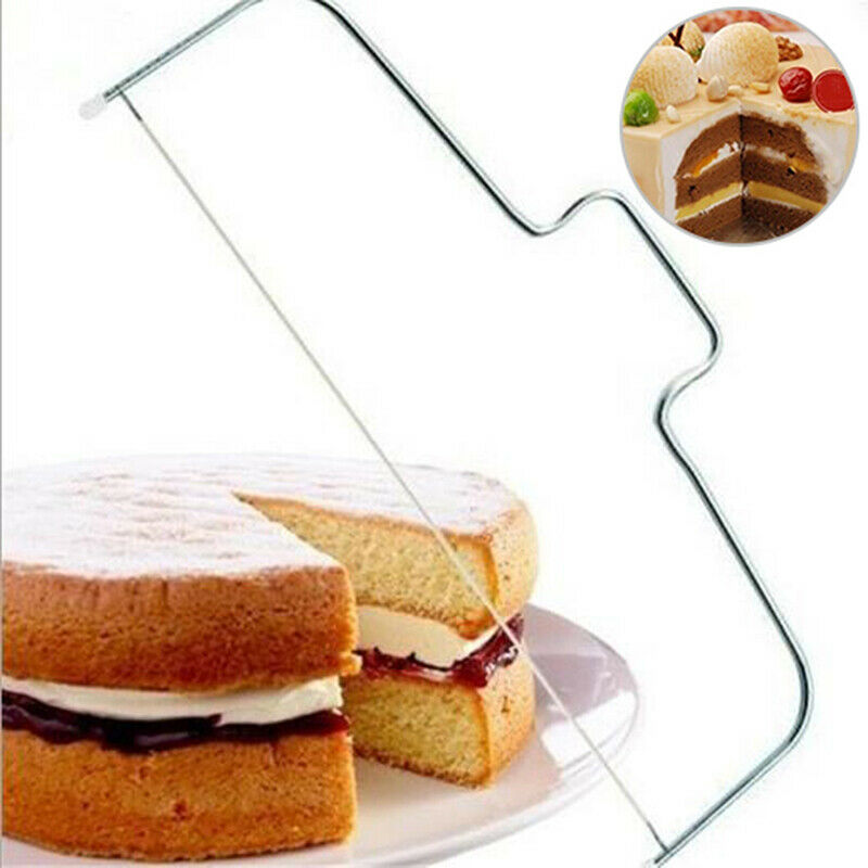 Single Line Adjustable Stainless Steel Cake Cut Slicer Decorator Baking Tool Lt