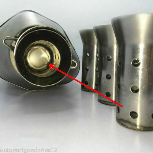 Stainless Steel Motorcycle 51mm Exhaust Can Muffler Baffle DB Killer Silencer US