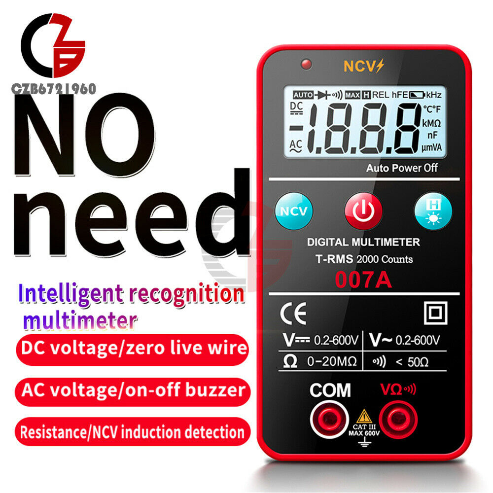Fully Automatic Electrician Household Maintenance Multimeter With backlight
