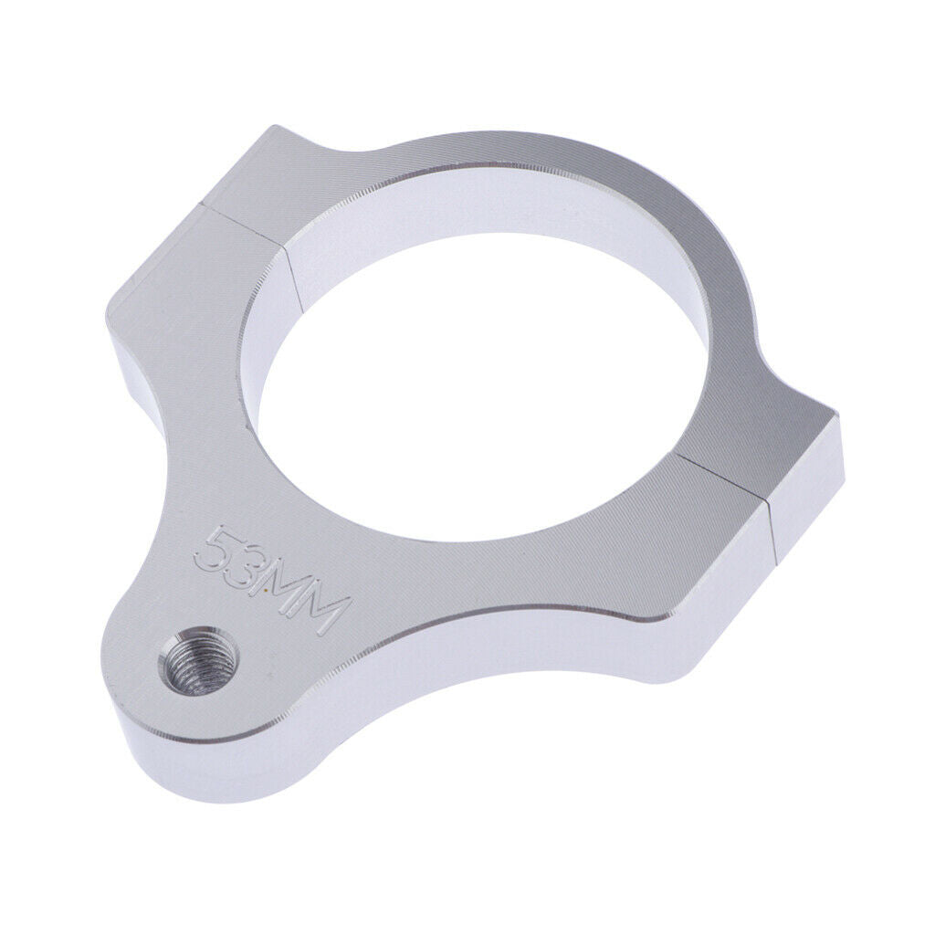 Aluminum Steering Damper Mounting Stanchion Bracket Fork Clamp tube ~ 53mm