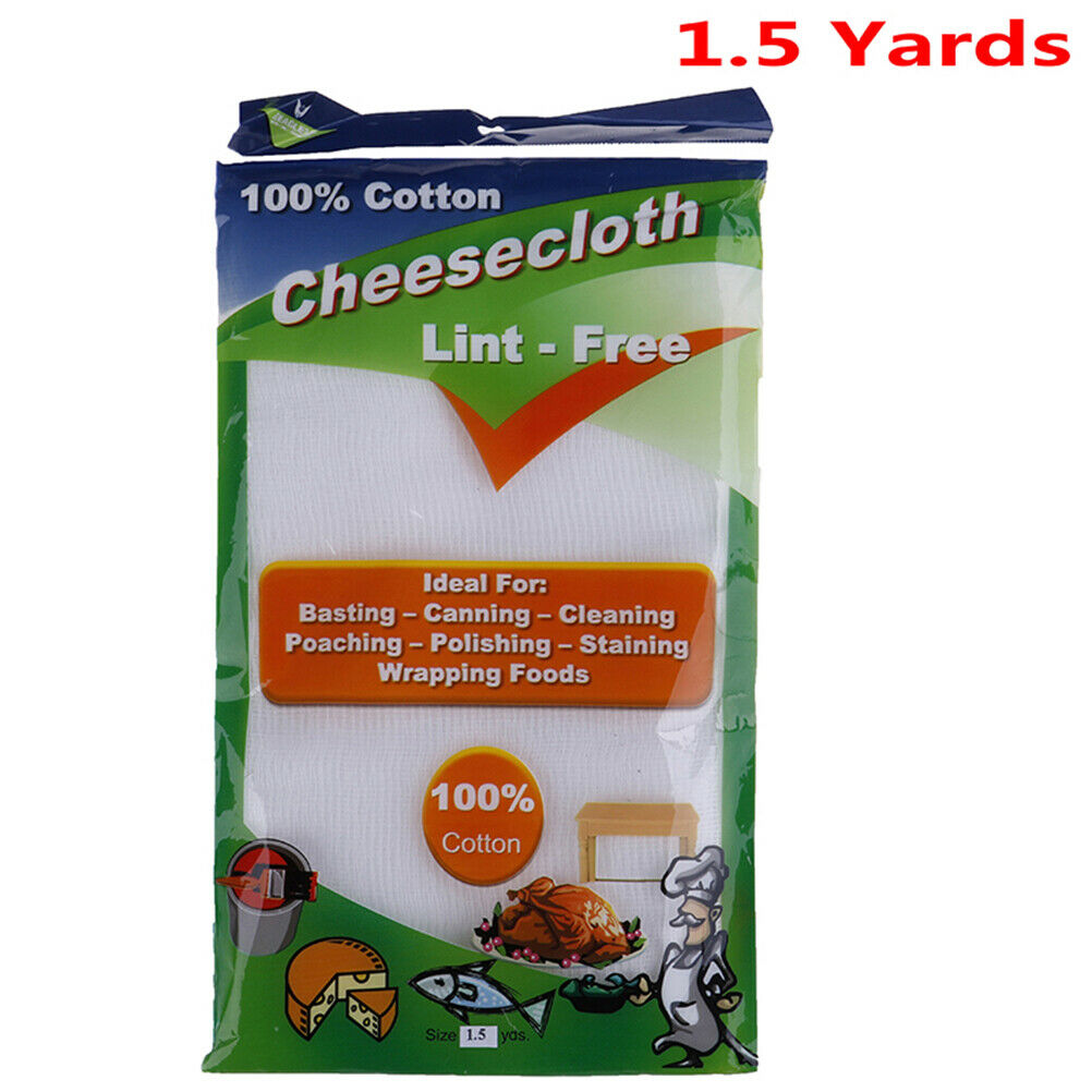 1.5 Yards Gauze Cheesecloth Absorbent Fabric Cotton Cheese Cloth Baking T.l8