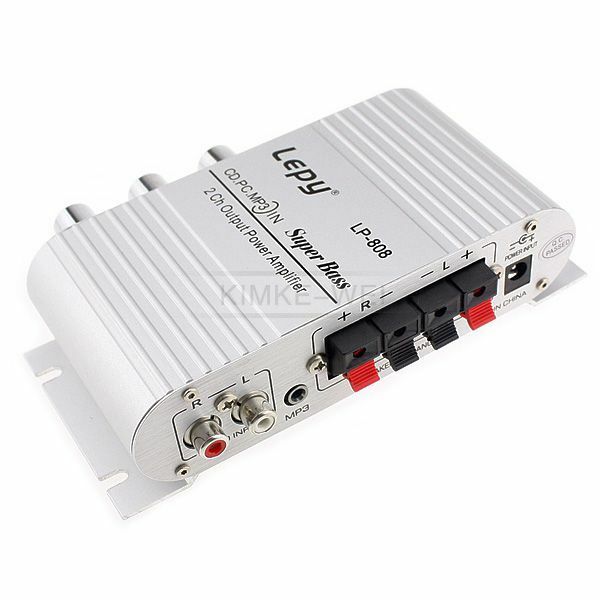 Mini Hi-Fi Amplifier iPod MP3 Stereo Car Bike Home 12V