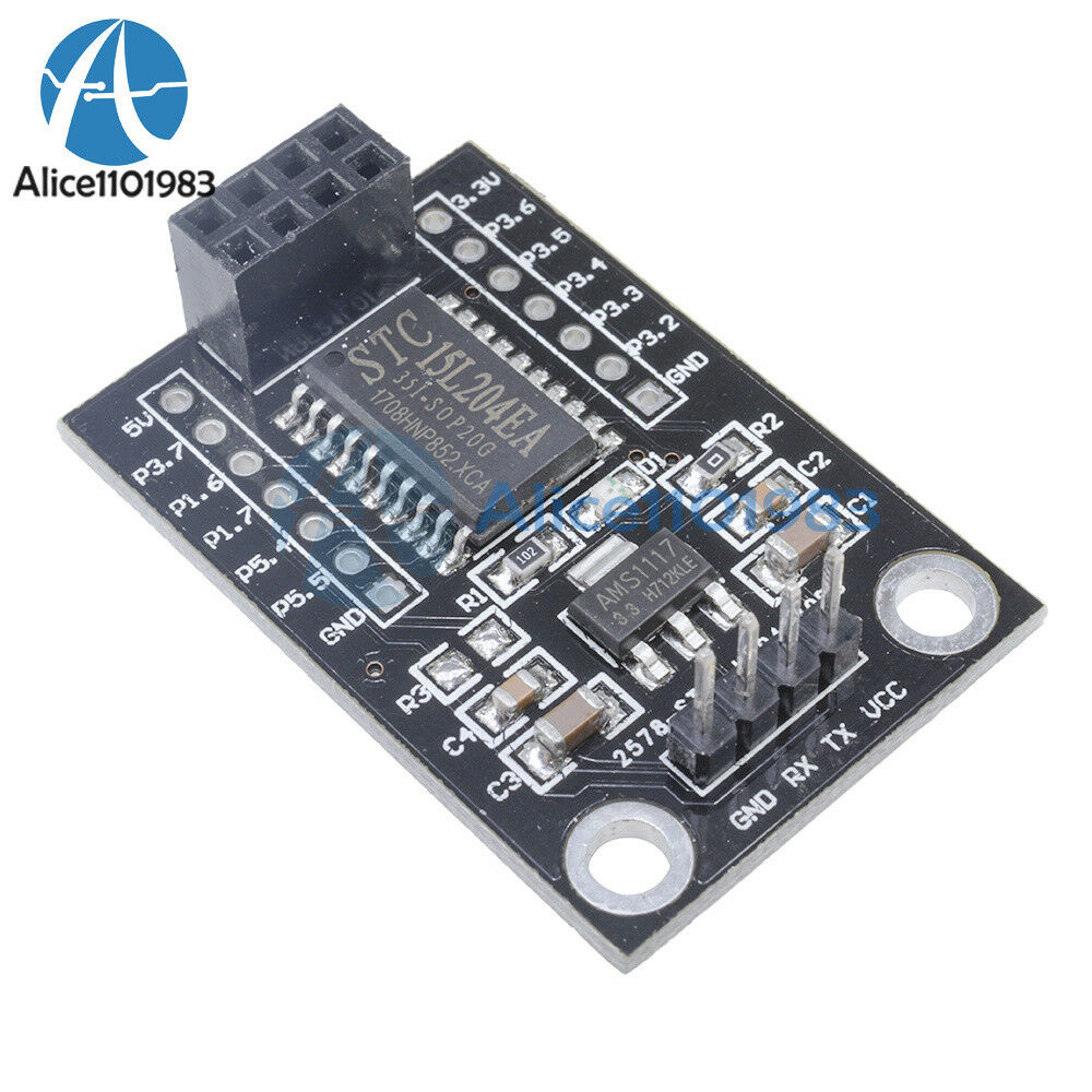 2pcs MCU STC15L204 Wireless Development Board +NRF24L01+UART Interface 5-3.3V