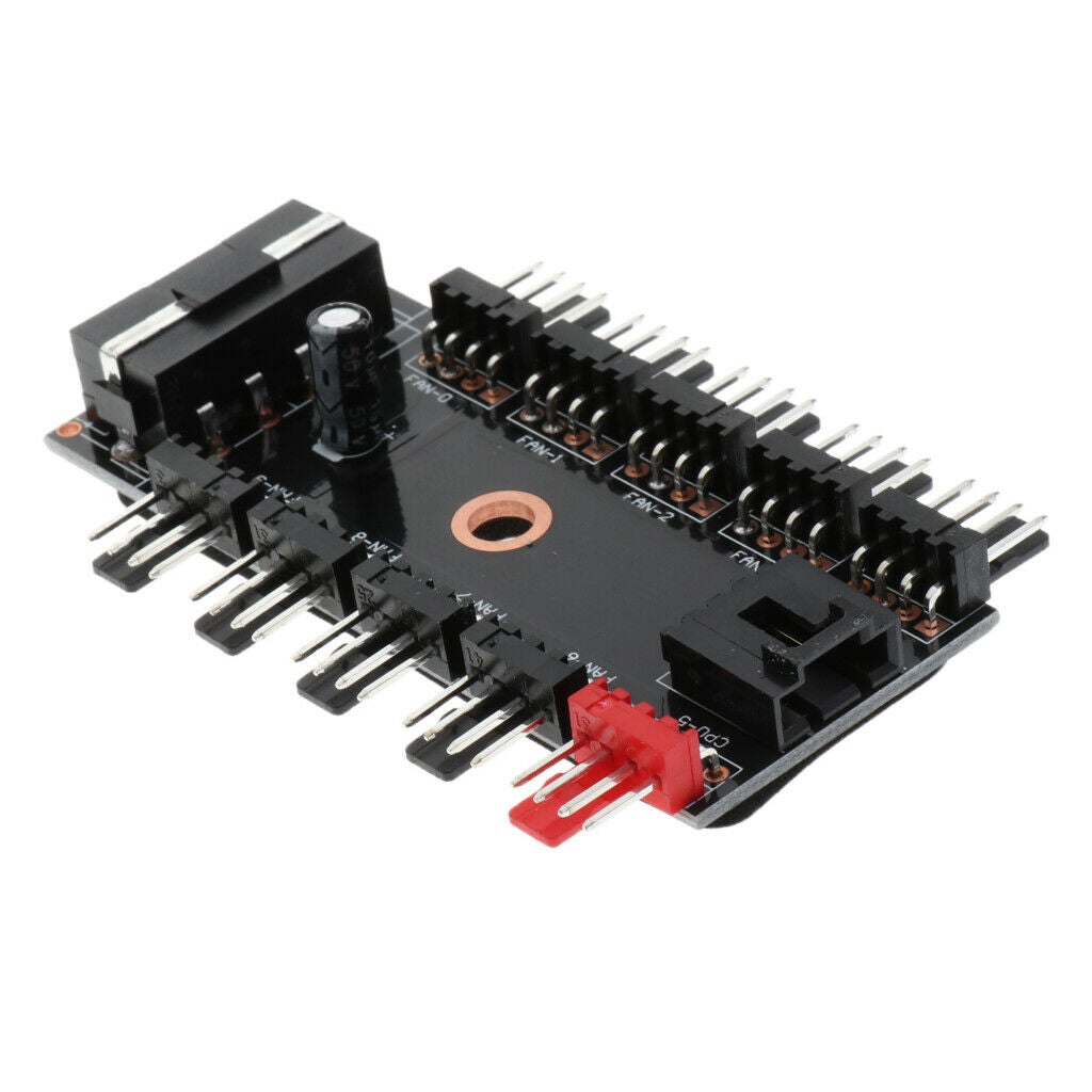 Multi in One Board 4Pin Splitter HUB Extended Fan HUB, 1 to 10Way