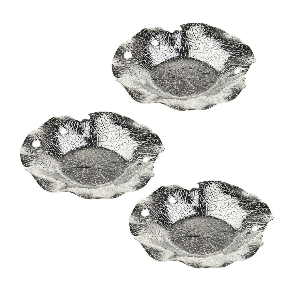 Set of 3 Round Tea Cup Saucer Kungfu Tea Cup Coaster for Chinese Tea