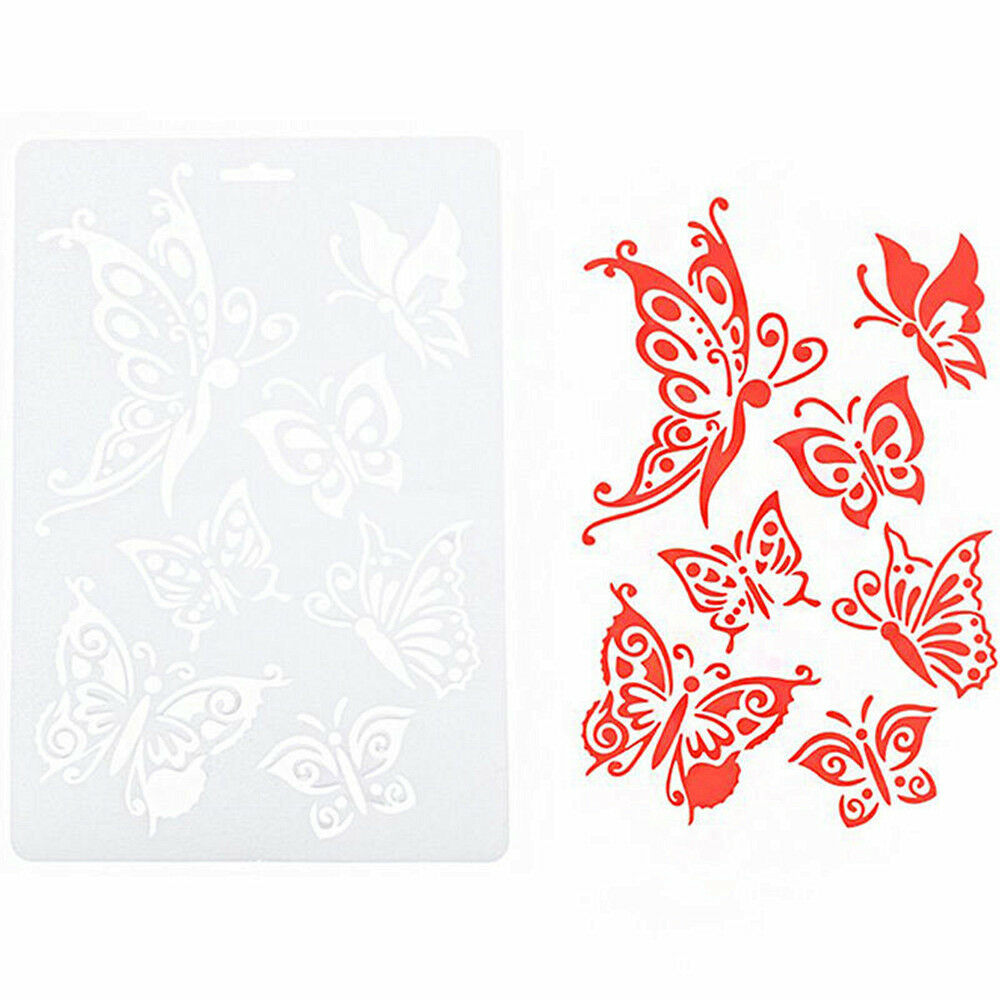 Butterfly Template Stencils DIY Scrapbooking Stamps Album Craft Painting Tool