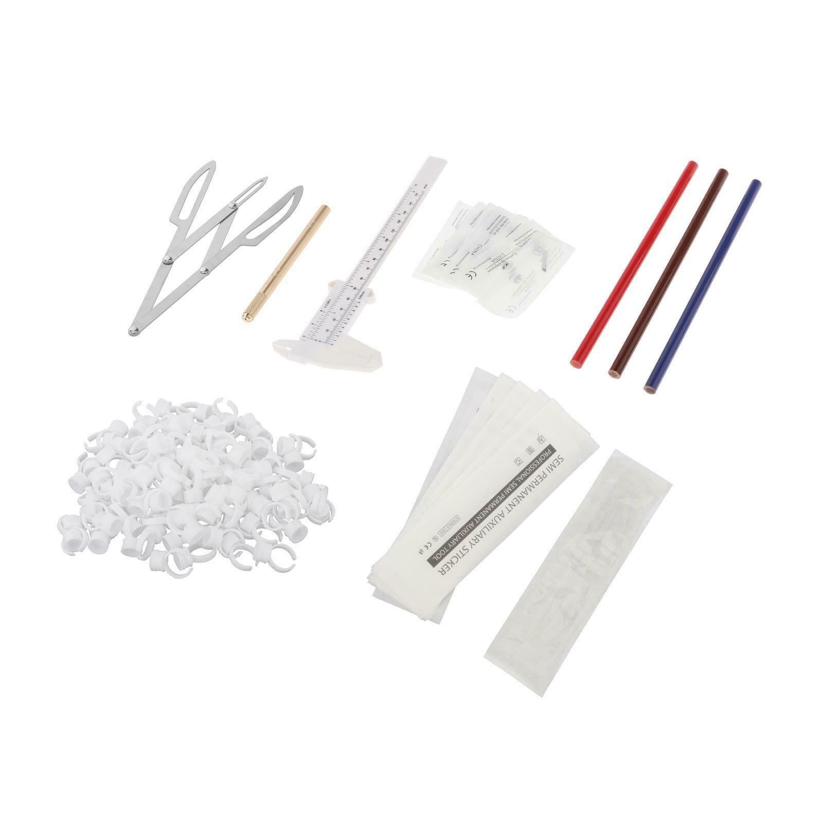 Permanent Tattoo Training Accessories Kit DIY Eyebrow Lip Beauty Tools