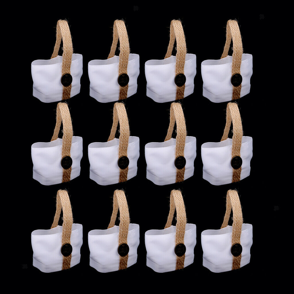 12pcs Fashion Love Decor Small Sweets Candy Bags with Handle Wedding Favor