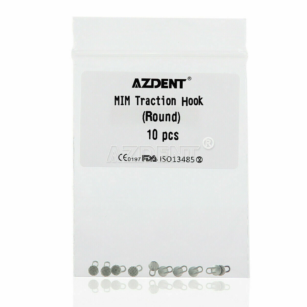20X Dental Orthodontic Consumables Round Bondable Traction Hook Lingual Button