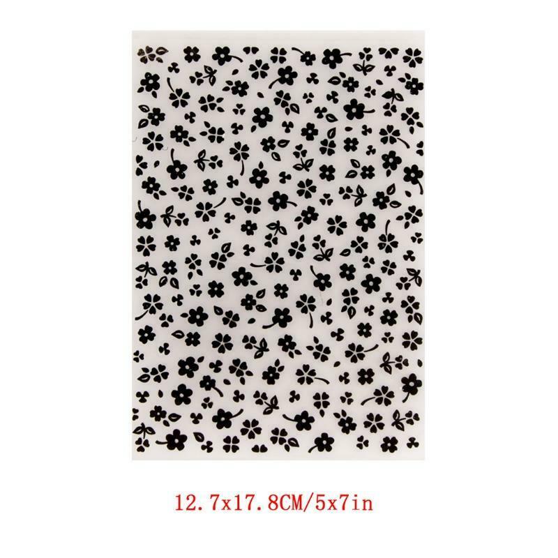 Clover Plastic Embossing Folder Stencil Template DIY Craft Making Scrapbooking