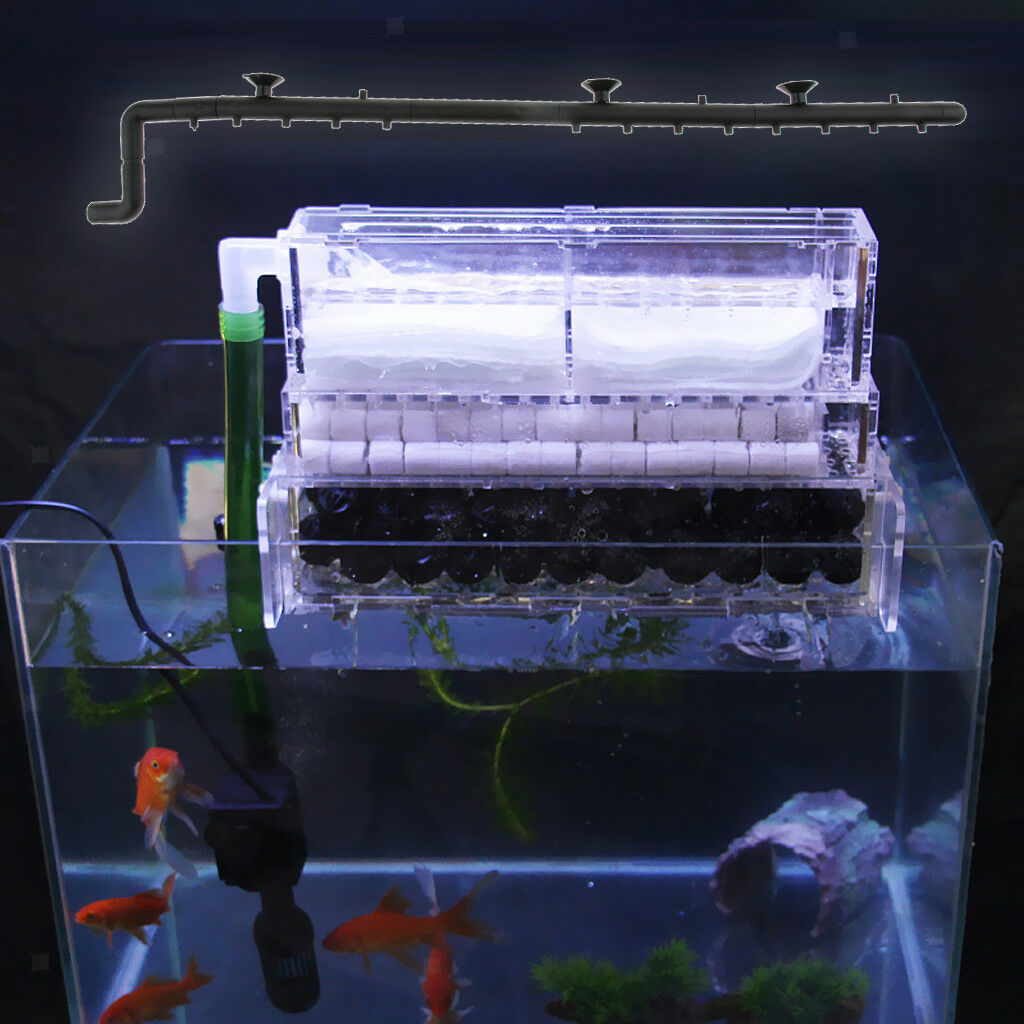 Outflow Pipe Hose Bio Aquarium Rain Spray Bar Pond Unit   Tank 60cm