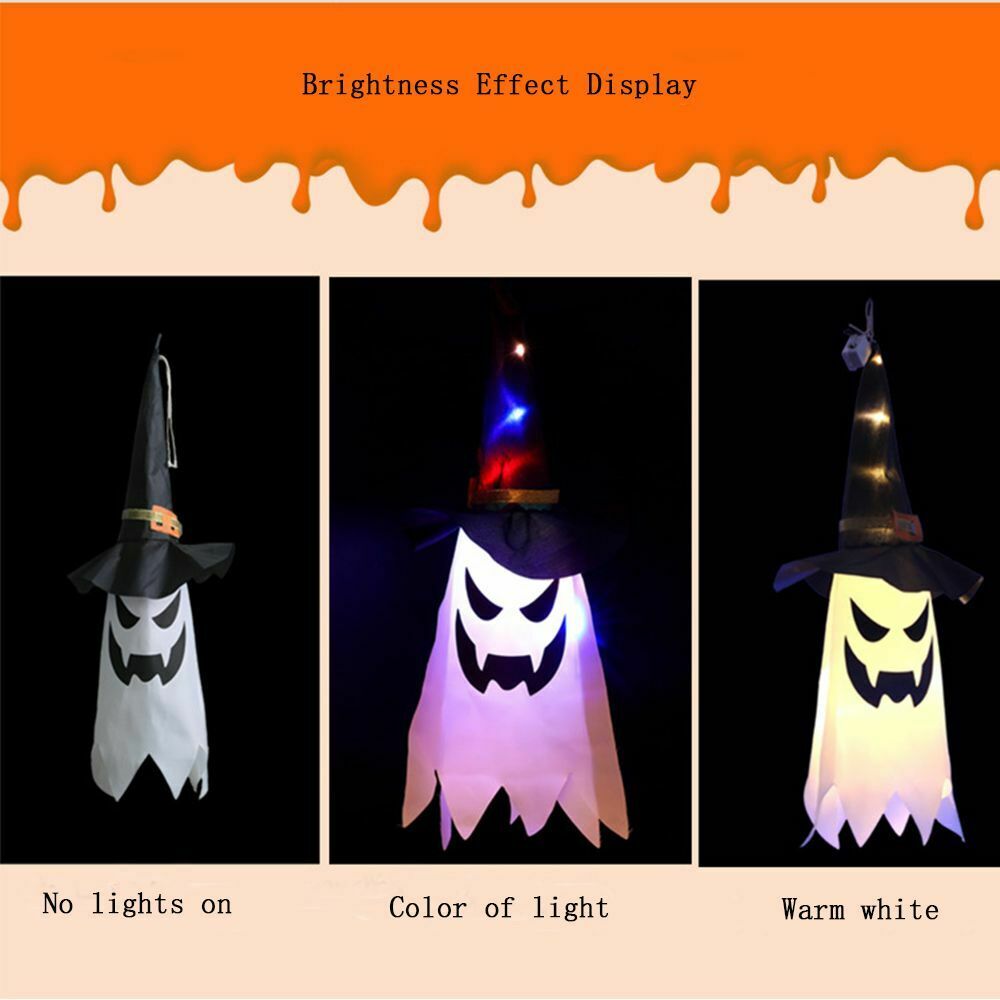 Witch Hats Halloween Lights Fairy Lights Halloween Decorations Ghost Led Light