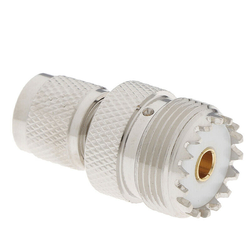 1Pc Mini UHF Male plug to UHF SO-239 Female straight RF Connector AdapterATDD