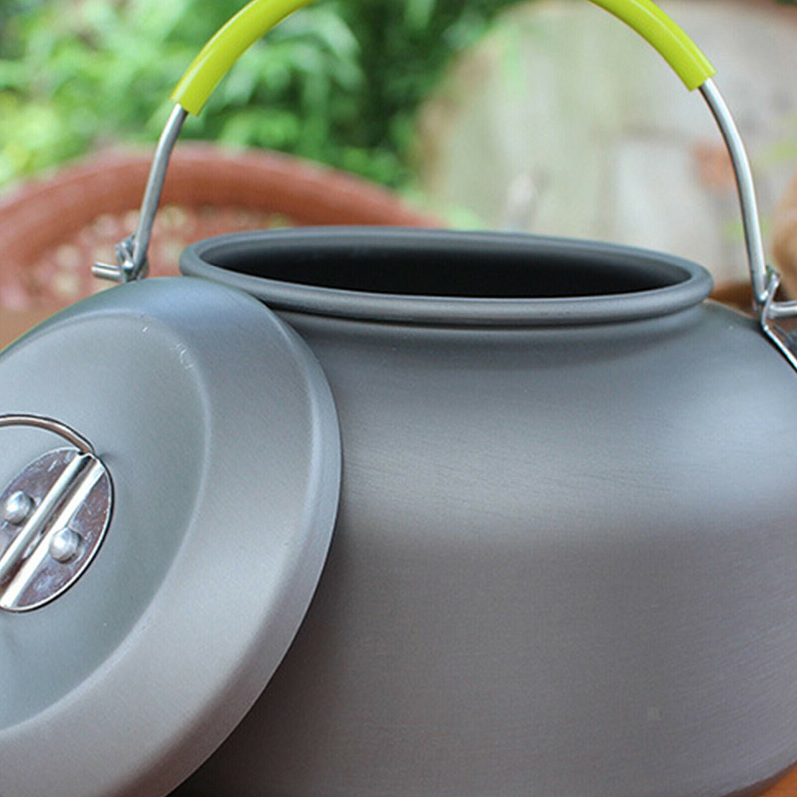 1.3L Portable Camping Kettle Teapot Over Fire Cooking Supplies Lightweight
