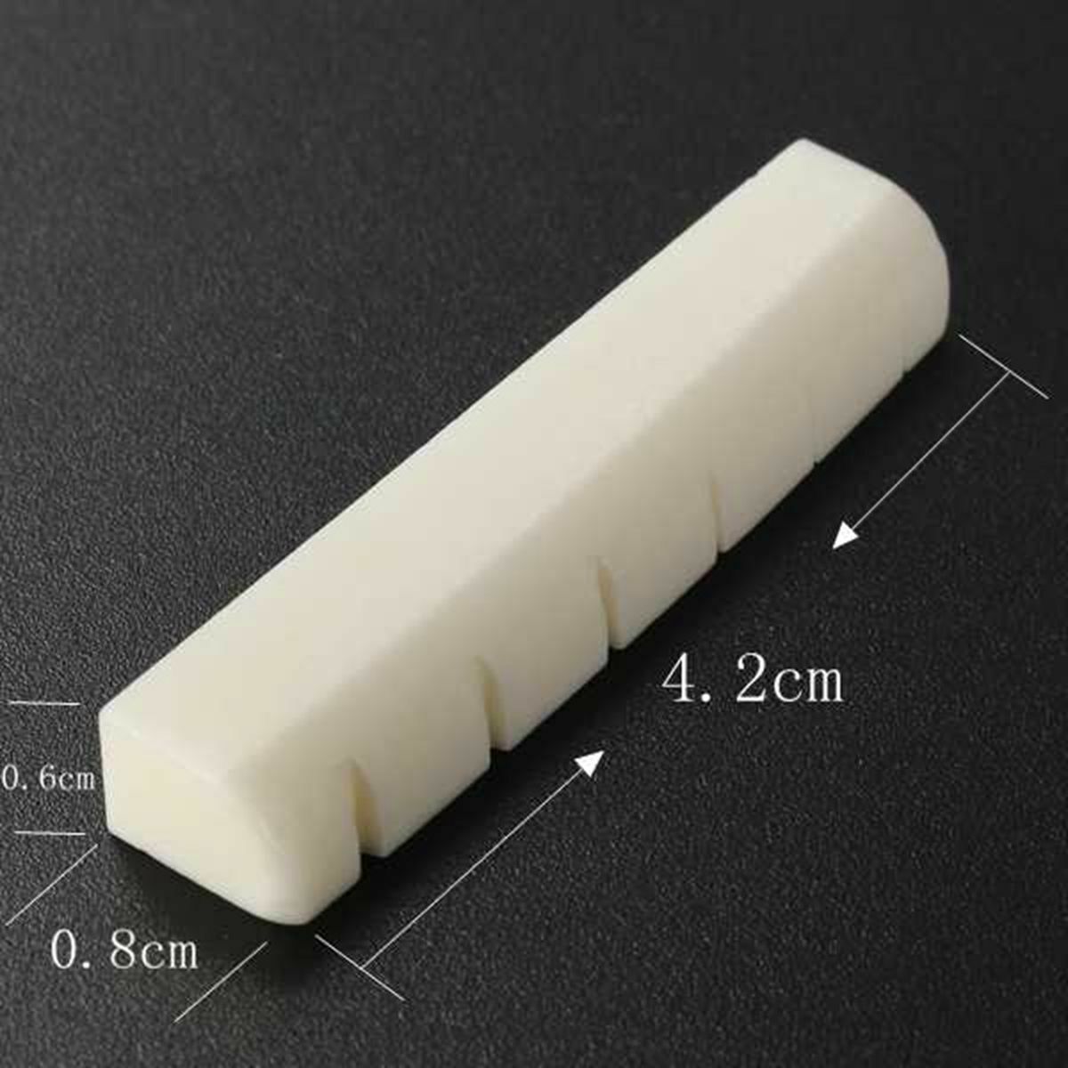 5pcs Universal Acoustic Guitar Bridge Upper Nut Saddles Ivory White