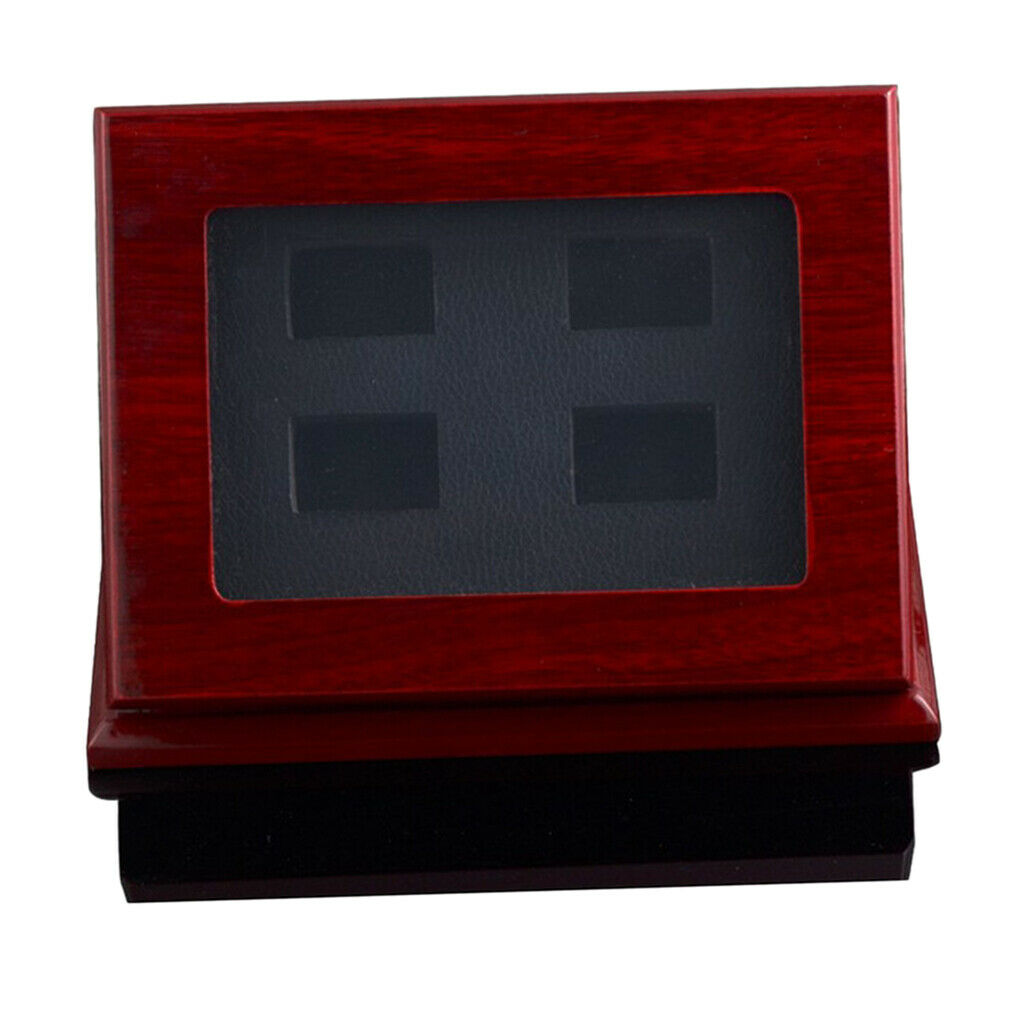 Women Ring Box Championship Ring Box Jewelry Earring Pills Holder 4 holes