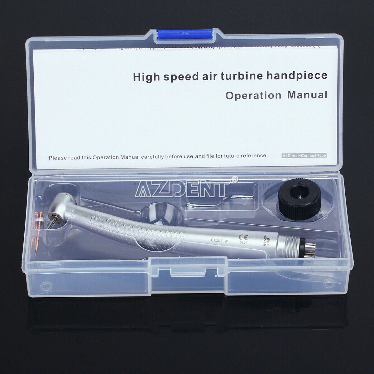 2X COXO Dental High Speed Standard Push Button 3 Water Spray Handpiece 4 Holes