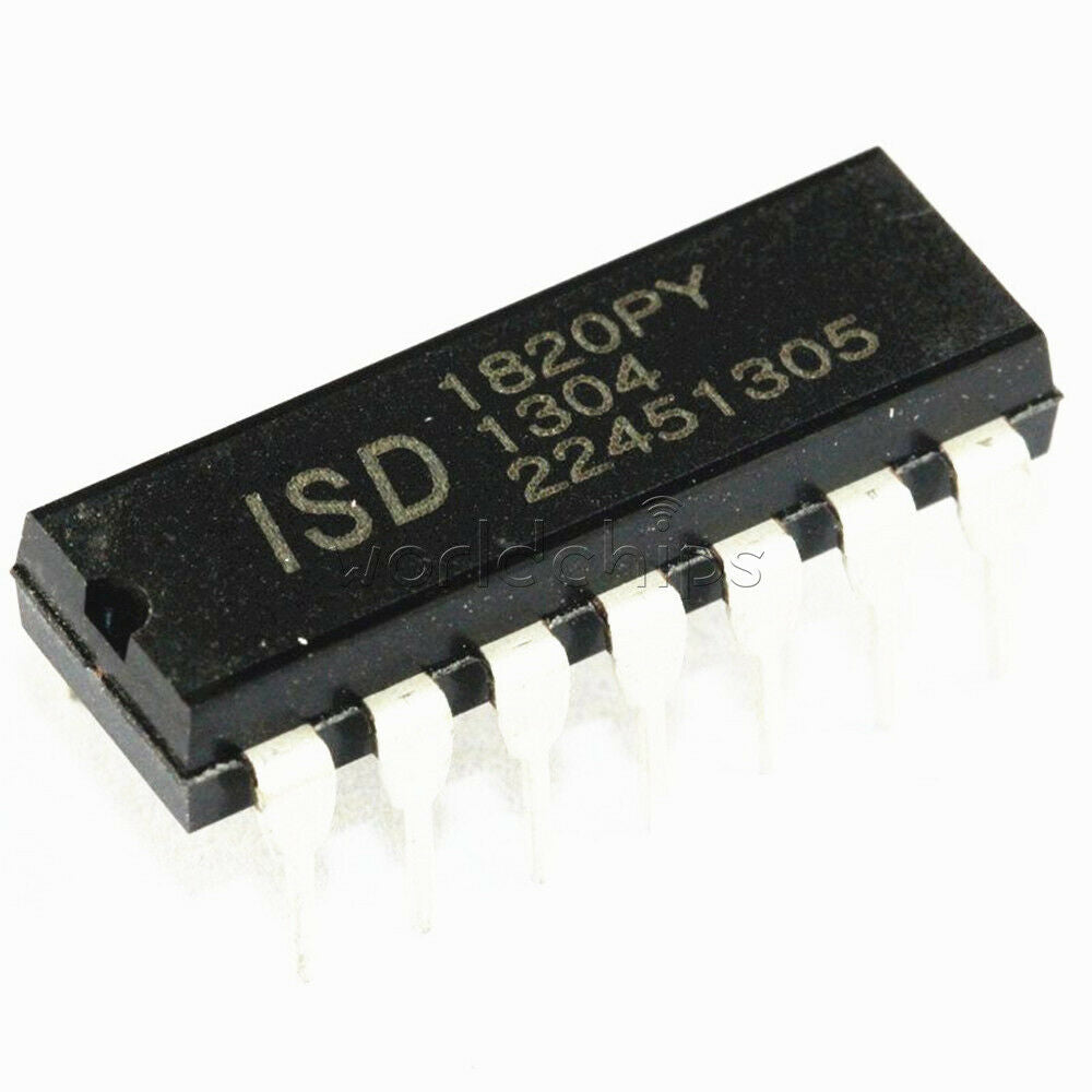 10x ISD1820 ISD1820P ISD1820PY Chip 8-20s IC DIP-14 DIP14 Black