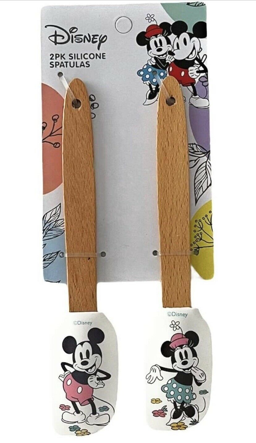 Disney Mickey Minnie Mouse Silicone Kitchen Spatula Set NWT