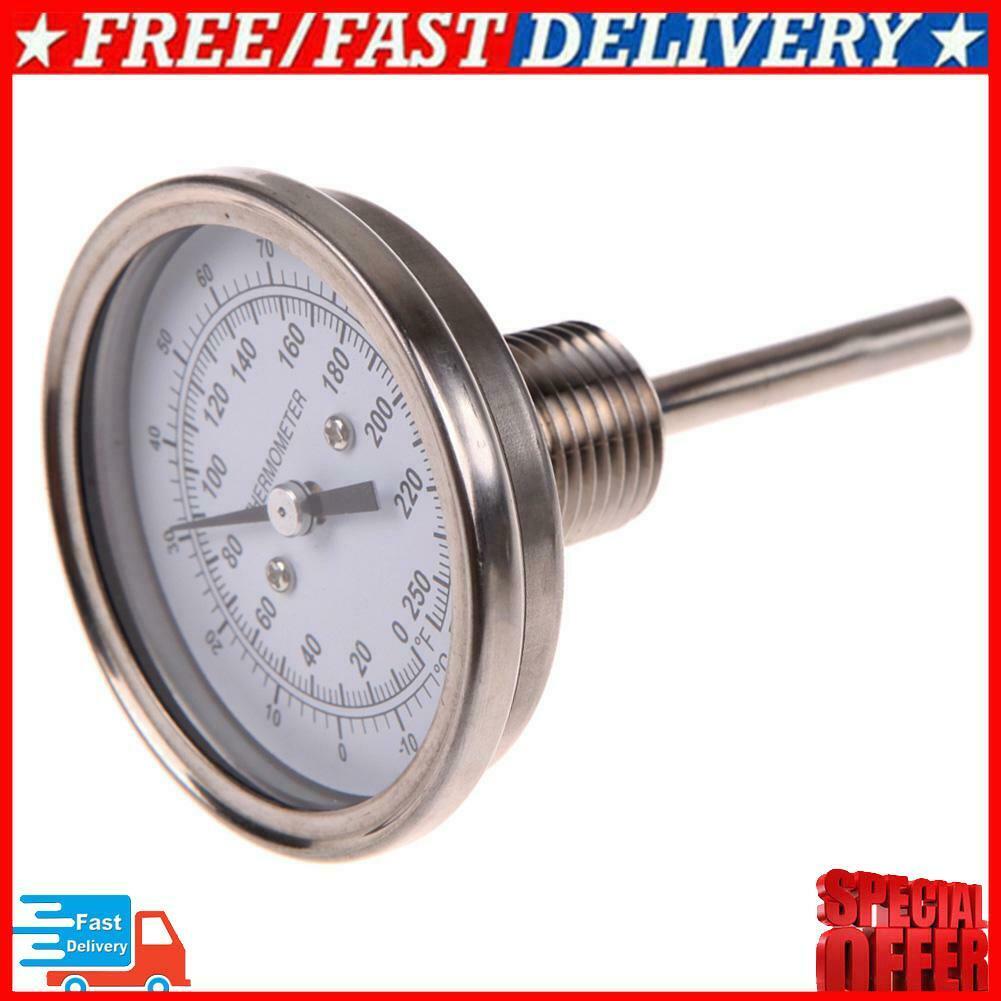 Stainless Steel 1/2 NPT Dial Thermometer Pyrometer for Oven Kitchen Tools  @