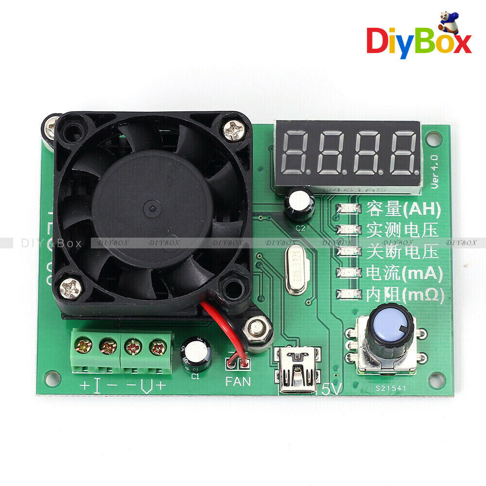 TEC-06 Mobile LED Battery Capacity Tester Detector 16W Electronic Load Max500AH