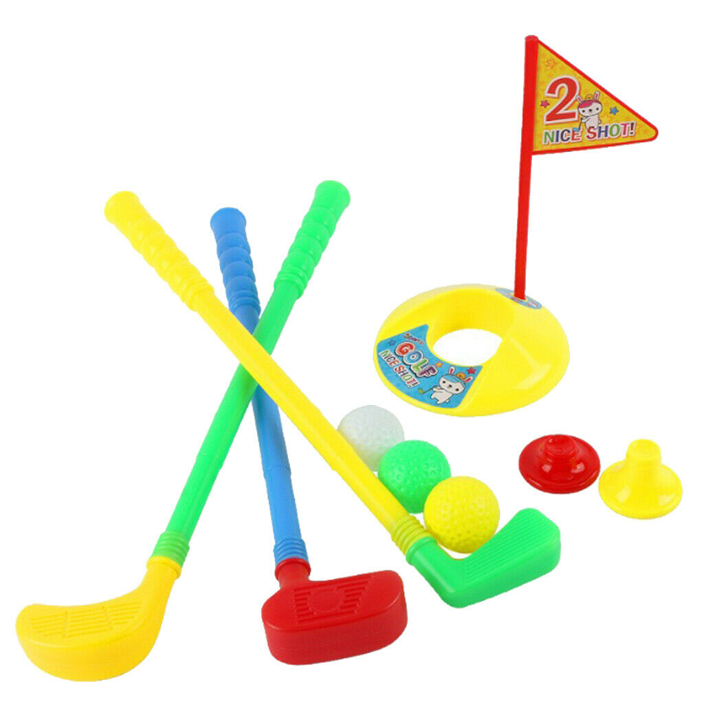 Funny Kids Golf Putter Home Putter Backyard Fun Parents Putting Cup Flag