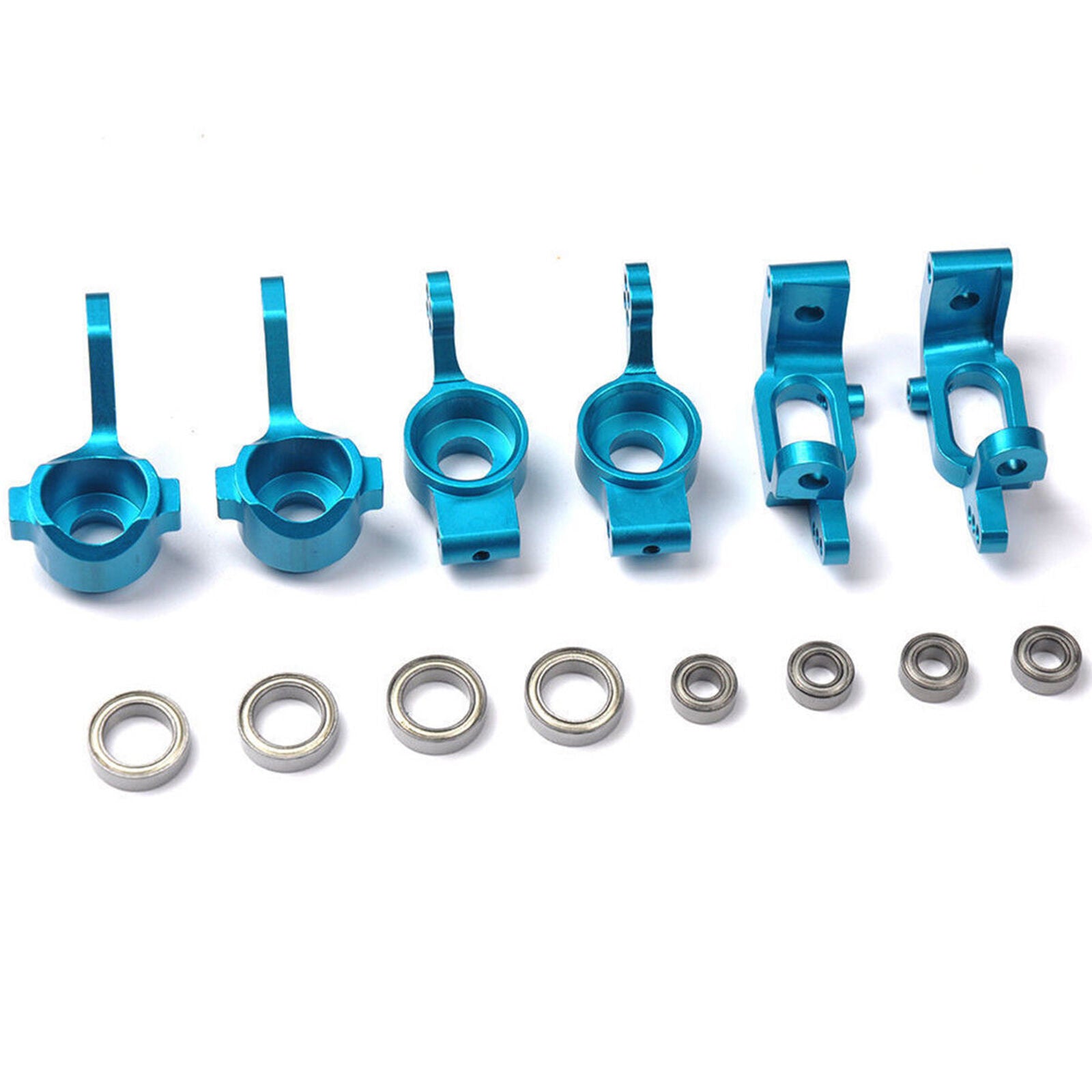For HSP 1:10 RC Racing Car Upgrade Parts Alloy Front Rear Hub Carrier Steering