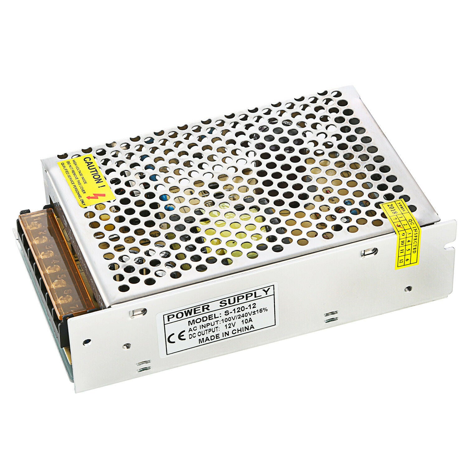 Switch Power Supply Driver Adapter for Led Strip Ac 110-220V To Dc 12V 10A 120W