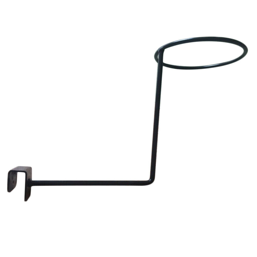 2x Helmet Holder Jacket Coat Wall Hanger Metal Rack Entryway Organizer Black
