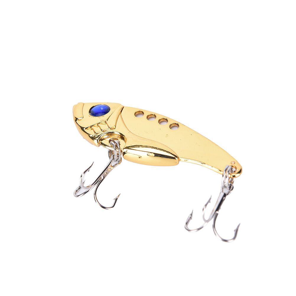 5PCS Lot Metal VIB Blade Fishing Lures Crankbaits Bass Hook Tackle 5cm 11g q XC