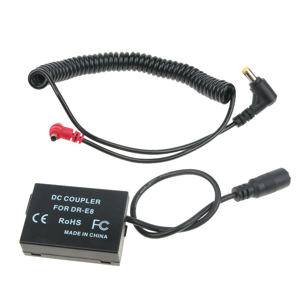 LC-E8P01 Battery Pack DC Coupler DR-E8 for Canon 550D 600D 650D 700D