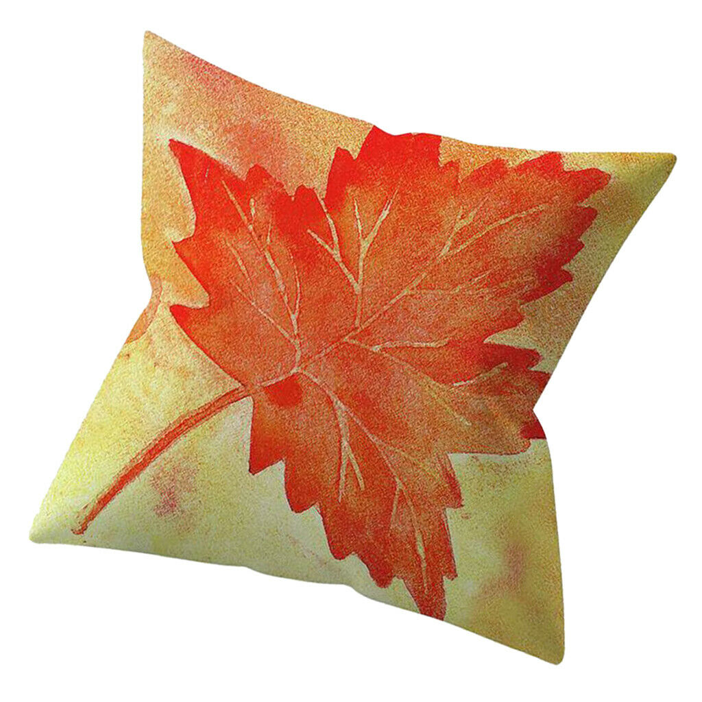 4x Maple Leaf Pattern Velvet Bird Colorful Throw Sofa Cushion  Pillow Cover