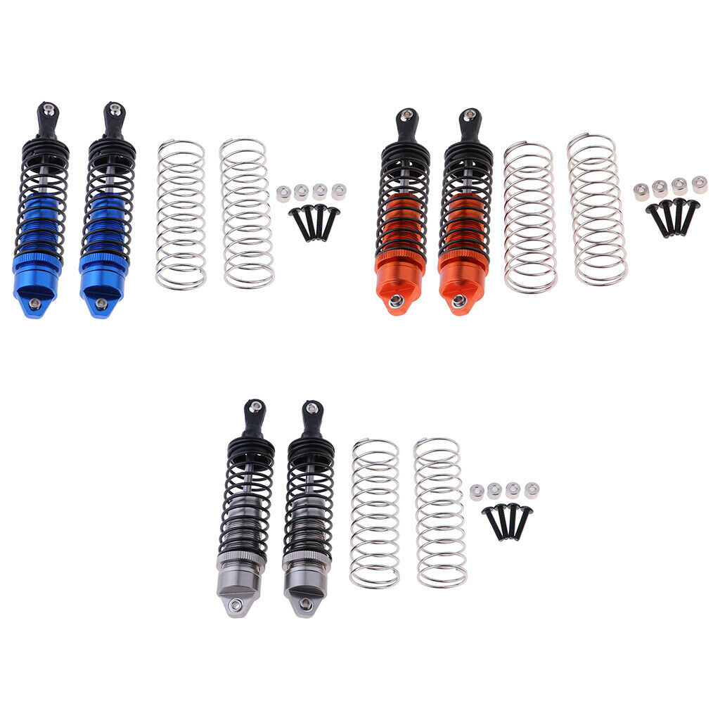 2Pieces 115mm Rear Shock Absorber Damper for  Slash 1/10 RC Blue