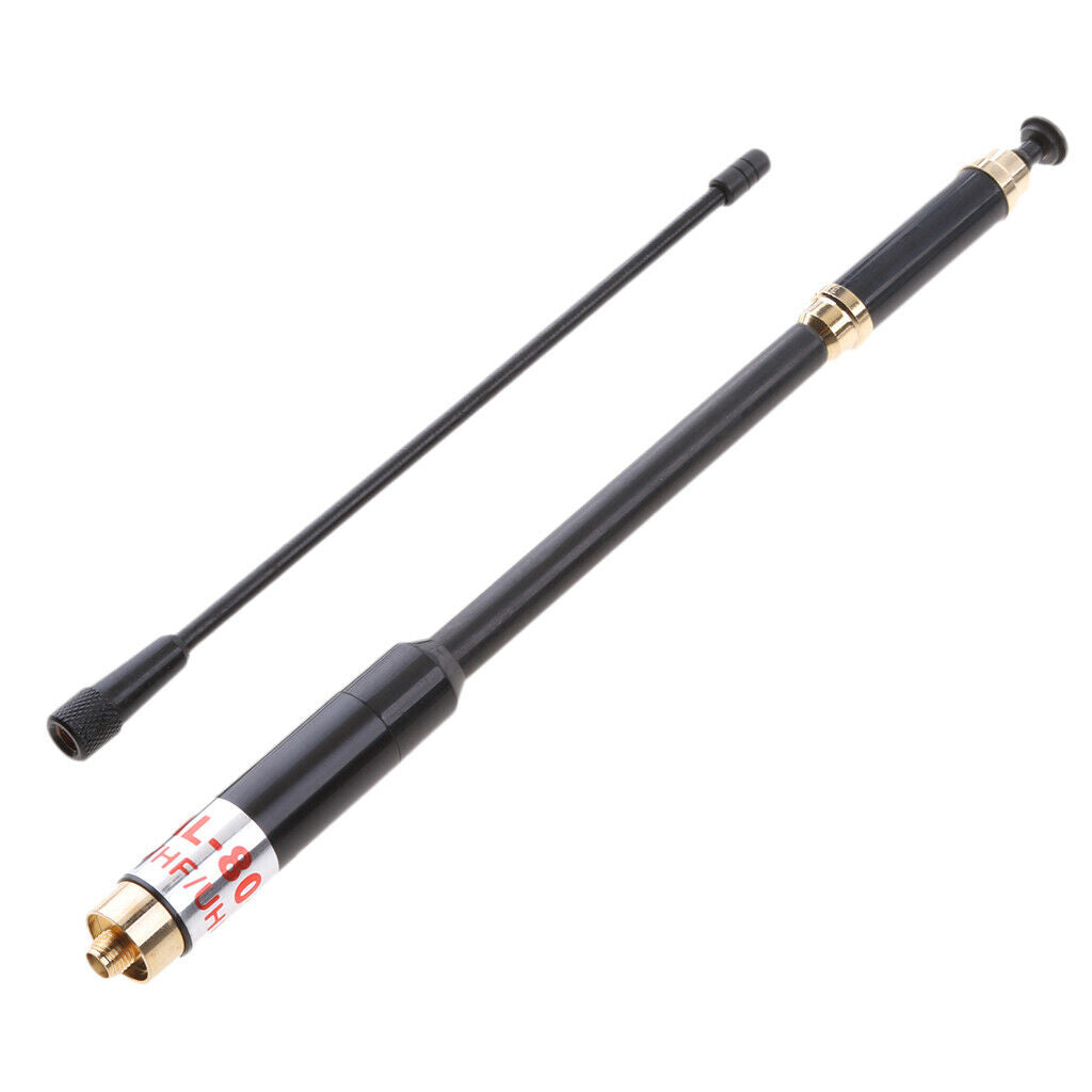 AL-800 144/430MHz SMA-F Dual-band Telescopic Antenna for Baofeng