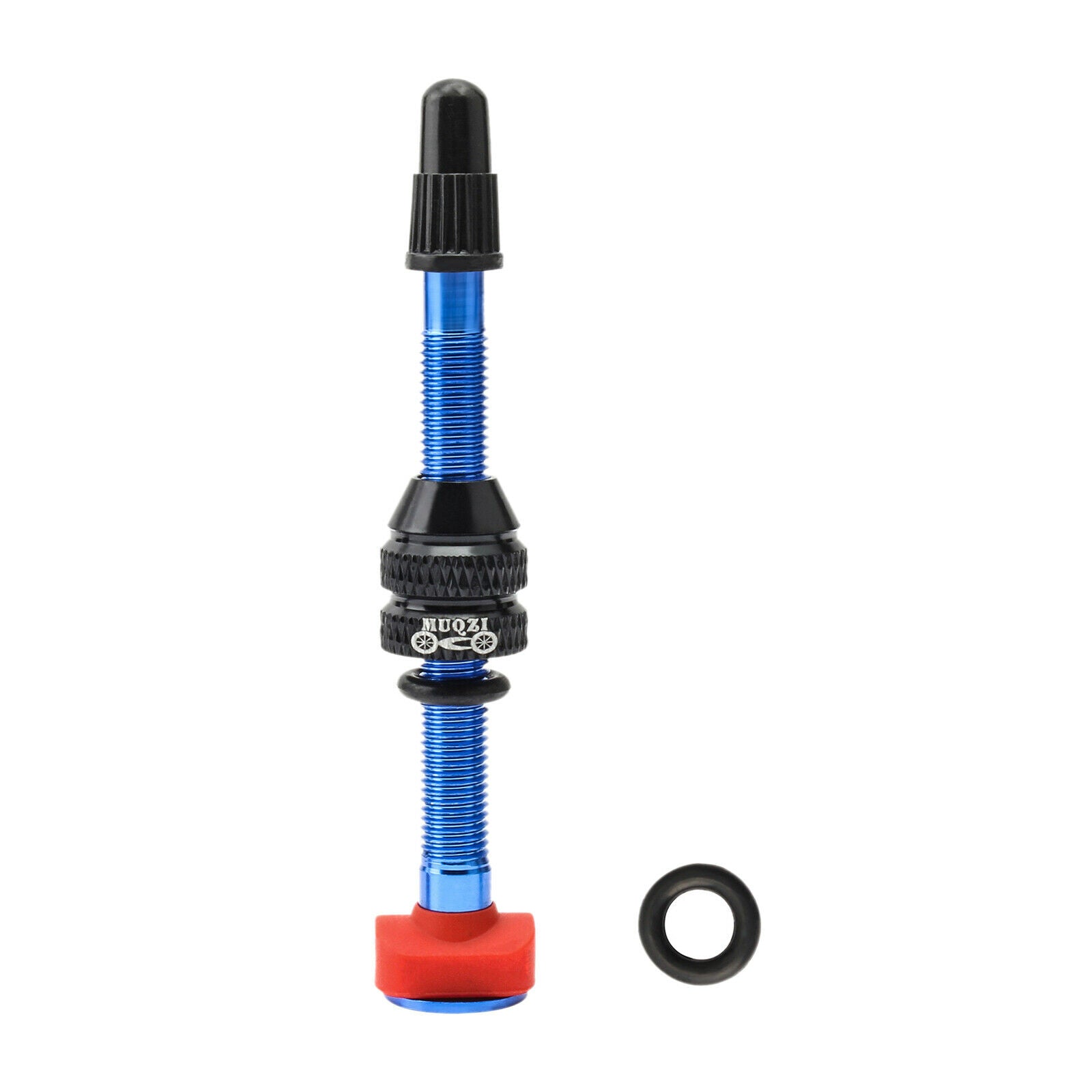 Alloy Tubeless Presta Valve Stem Road Bicycle Tubeless Rim Core 60mm,Blue