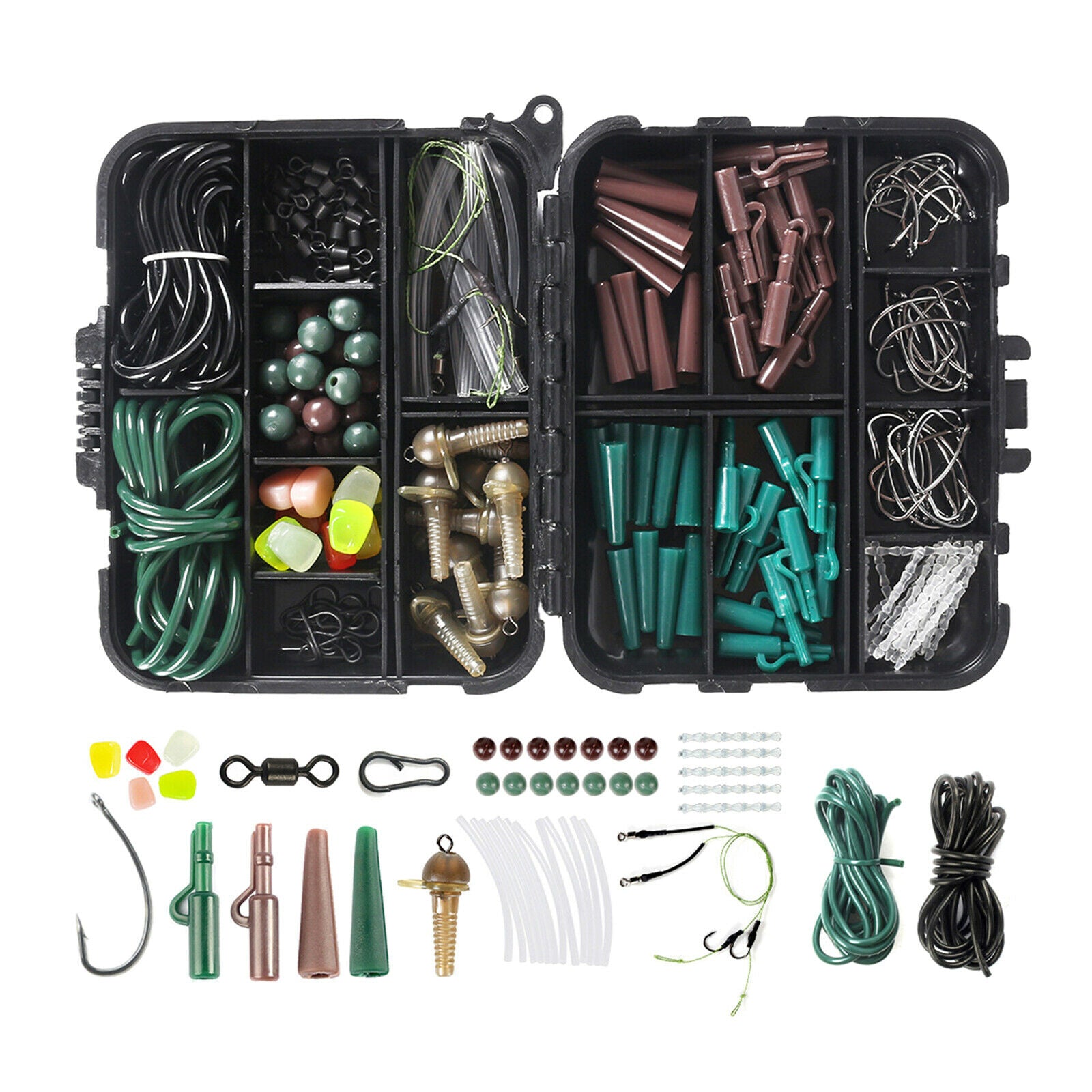 254Pcs Trout Bass Fishing Tackle Kit Fishing Equipment Set Spinner Baits