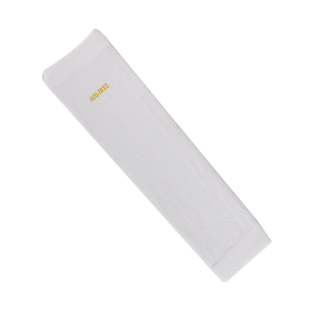 1pc Unisex Sweat Protection Arm Sleeve for Sports Cycling Hiking White