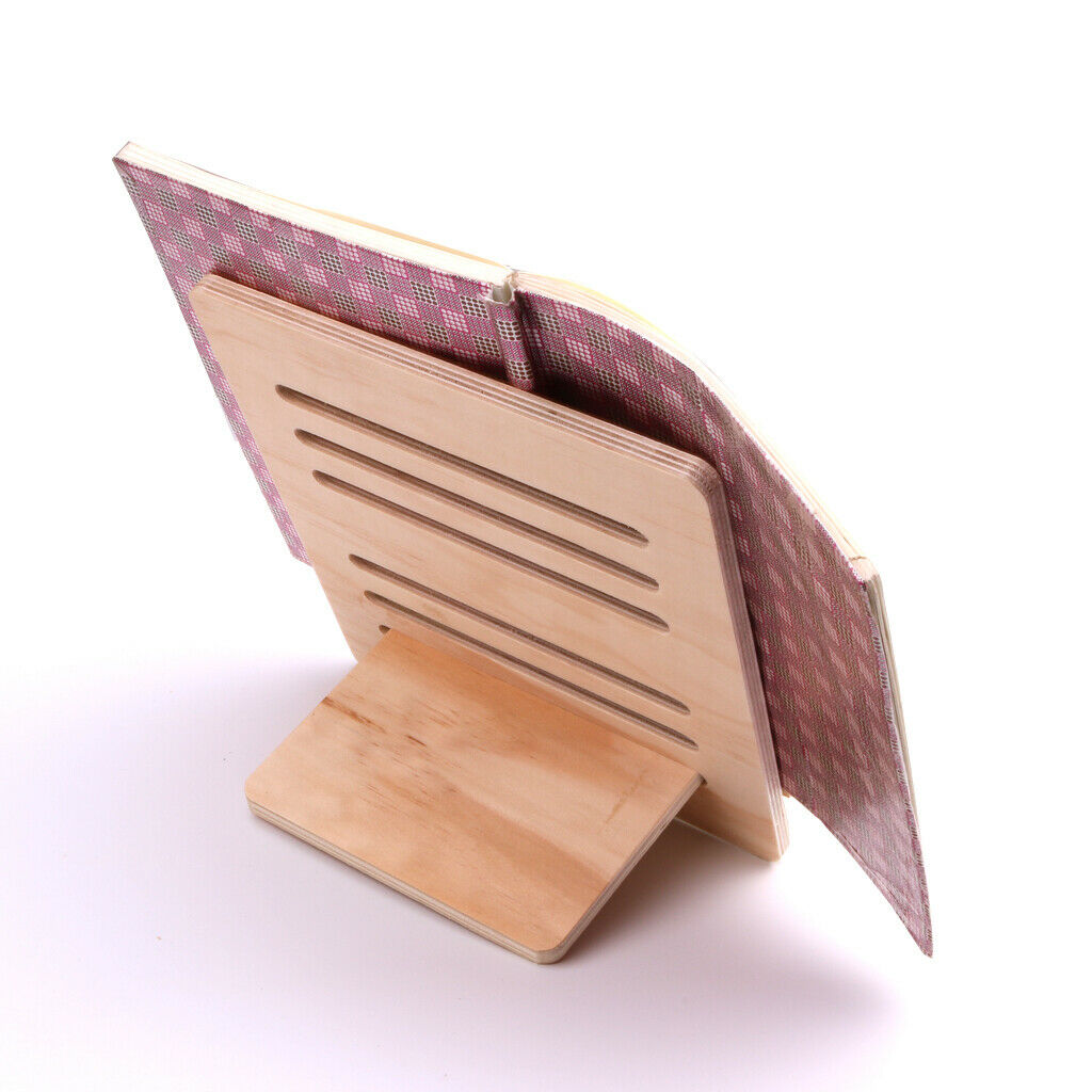 Wooden Bookstand Desktop Music Stand Detachable Portable 260 x 230 x 4mm