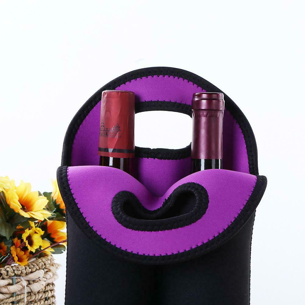 Hand-held Neoprene Bottle Cooler Wine-bottle Bag Protective Sleeve Cover @