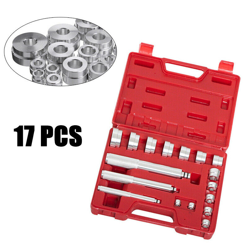 17Pcs Car Aluminium Wheel Bearing Race Seal Bush Driver Master Tool Set 10-42mm