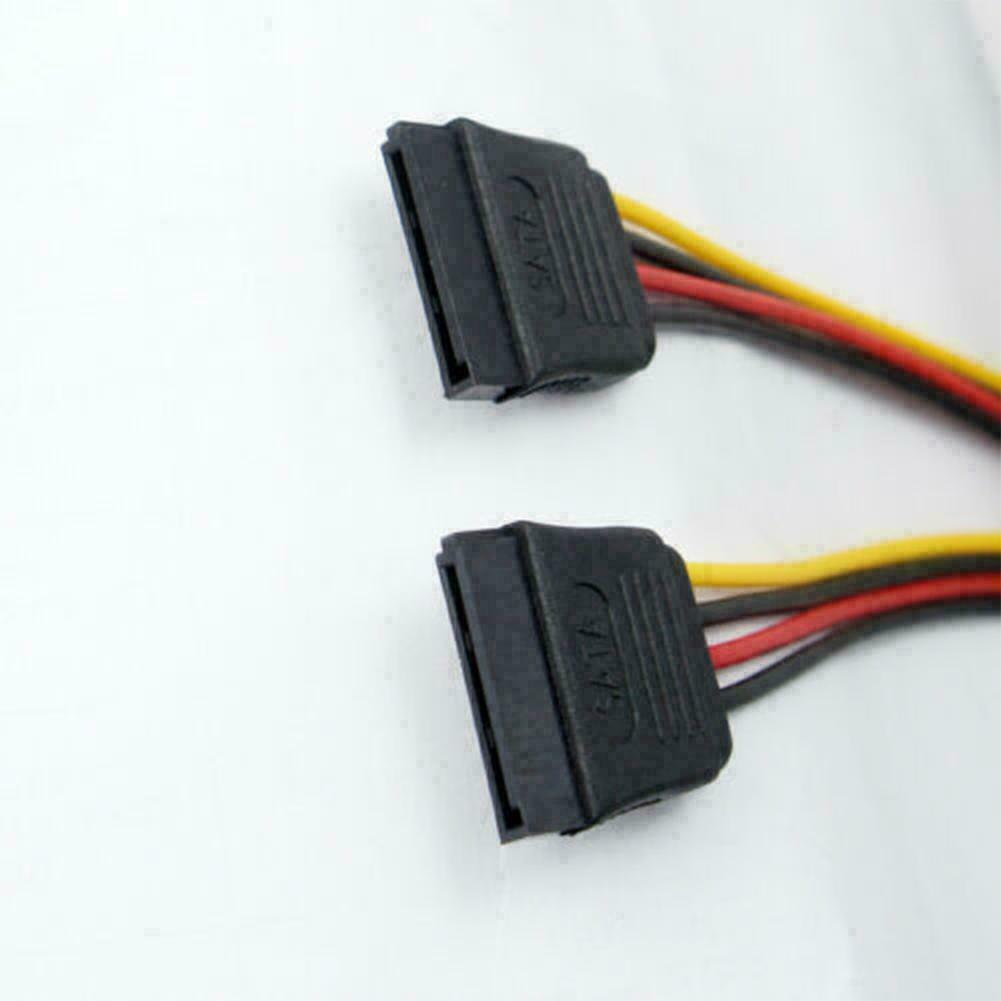 SATA Power 15-pin Y-Splitter Cables Adapter Male to Female For HDD Drive hot