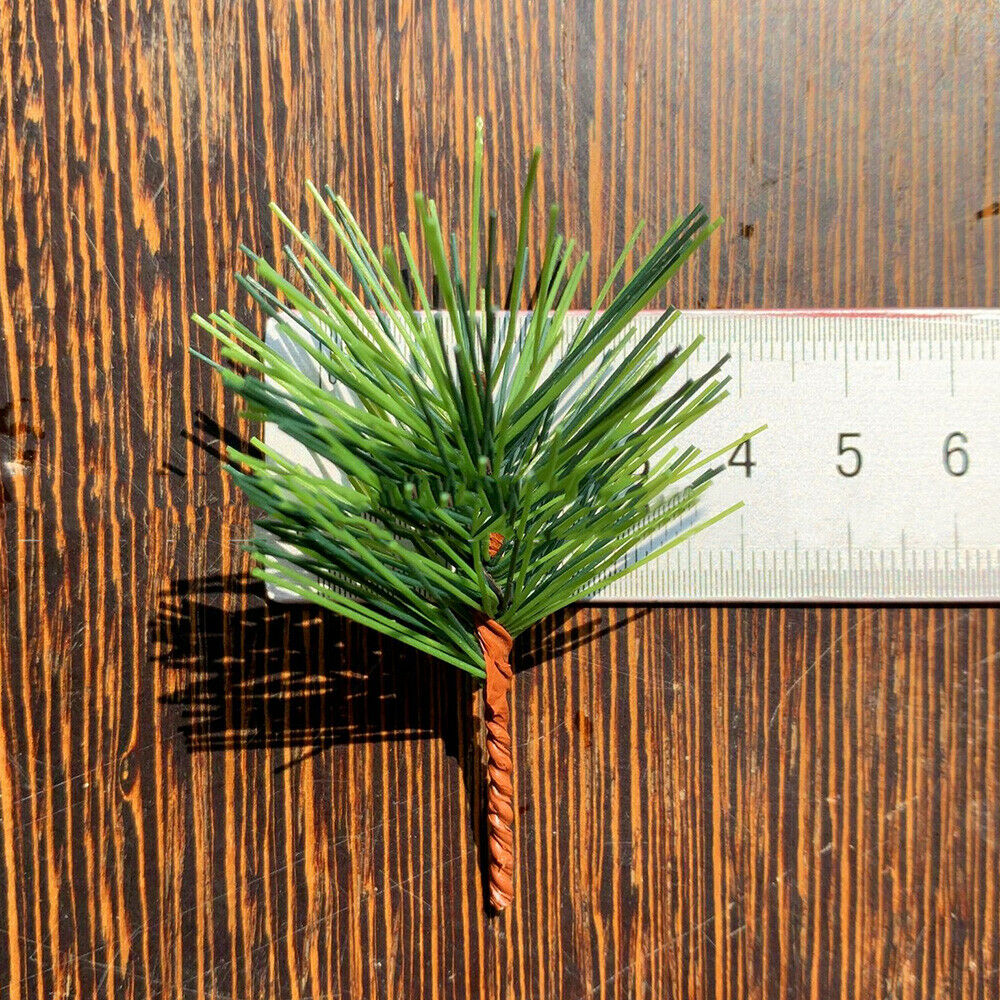 10Pcs Artificial Mini Pine Needles Branches Christmas Flower Tree Ornament DIY