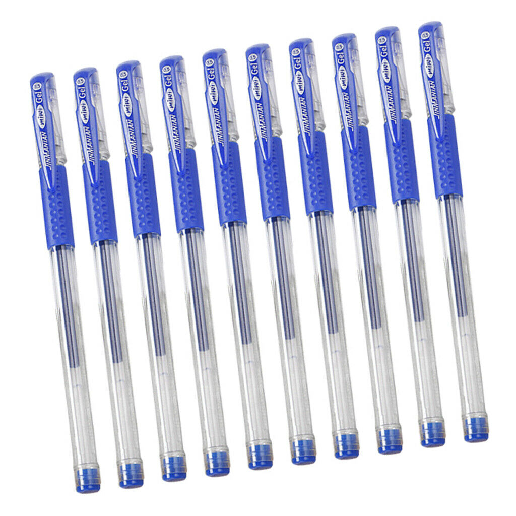 Pieces Medium 0.5mm Gel Pen Smooth for Office School Business Supplies Blue