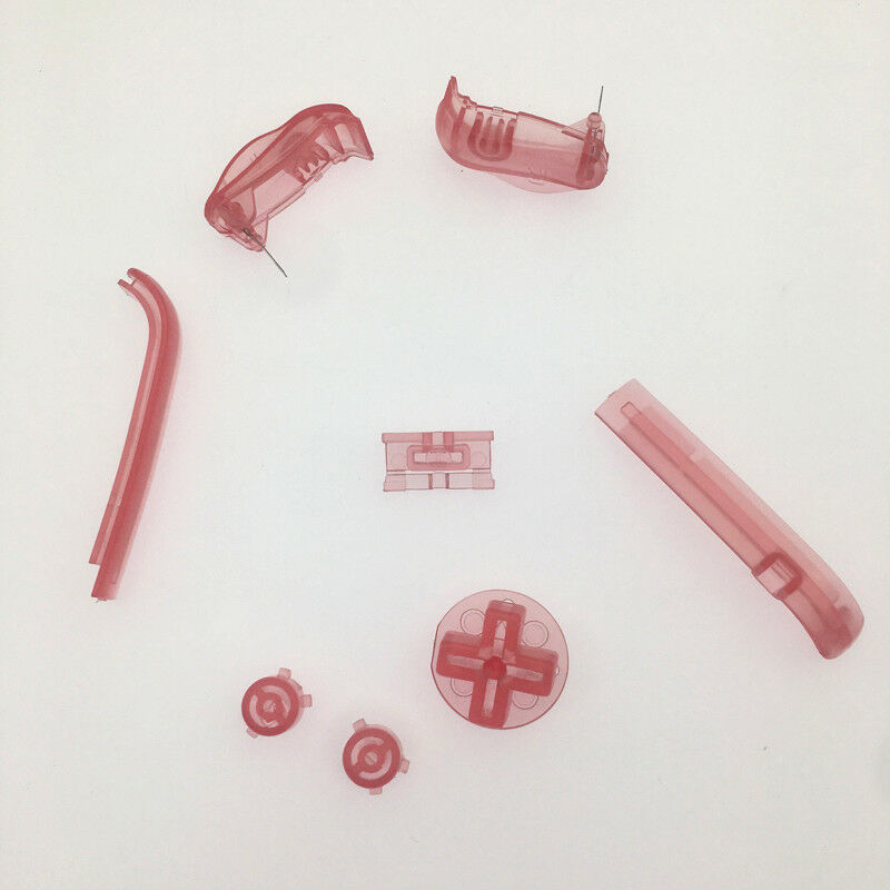 Transparent pink for Nintendo GameBoy Advance GBA Replacement Button Set