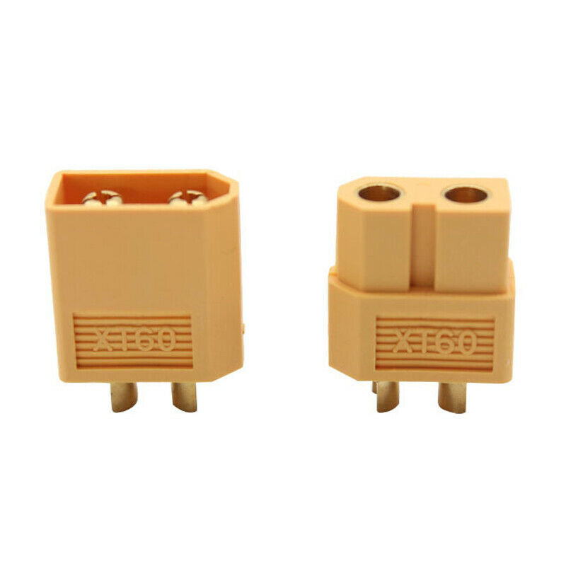 10 Pairs XT60 Male + Female Bullet Connectors Adapter Banana Plug 3.5mm T-Plug
