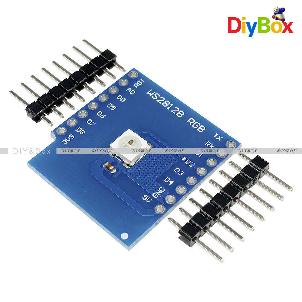 WS2812B RGB WeMos D1 WIFI Dev ESP8266 Development Kit Board NodeMCU for Arduino
